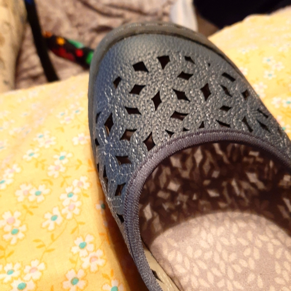Blue leather Jabu shoes 8.5
